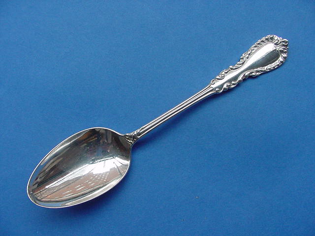 s Florentine by Wendt Sterling Dessert Oval Soup Spoon Mono 'C' 