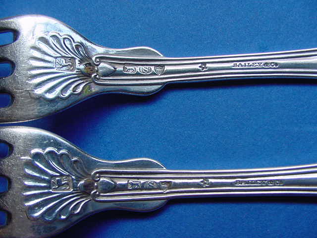 TWO EARLY 17TH CENTURY ENGLISH SILVER BODKINS : RARE & FINE JAMES I/CHARLES  I SILVER BODKIN with EARSPOON, 1600-20; RARE & FINE JAMES I SILVER BODKIN  with EARSPOON, c 1610-1625; M. Ford